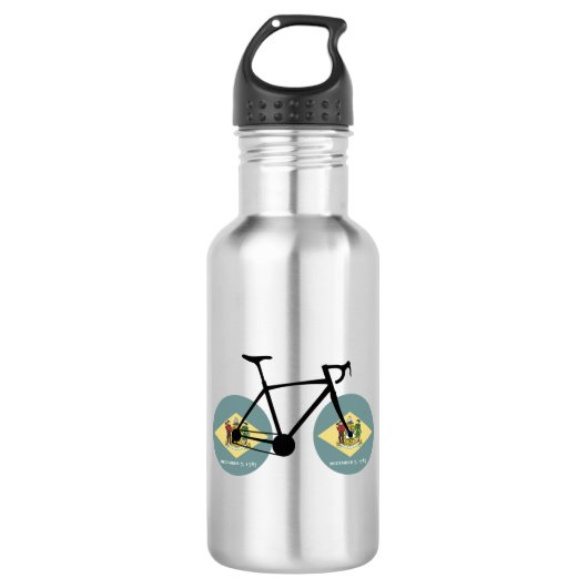 Delaware Flag Cycling Waterfles (Voorkant)