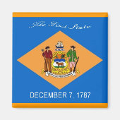 Delaware Flag Magnet (Voorkant)