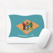 Delaware Flag Mousepad Muismat (Met muis)