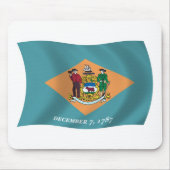 Delaware Flag Mousepad Muismat (Voorkant)
