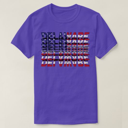 Delaware Flip Text, effect T-shirt (Design voorkant)