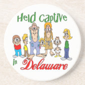 Delaware Funny Trailer Park Sandstone Onderzetter (Voorkant)