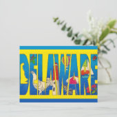 Delaware Gele Postkaart Verhuisbericht (Staand voorkant)