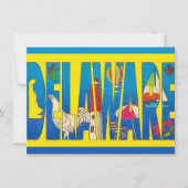 Delaware Gele Postkaart Verhuisbericht (Voorkant)
