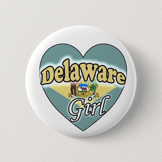 Delaware Girl Ronde Button 5,7 Cm (Voorkant)