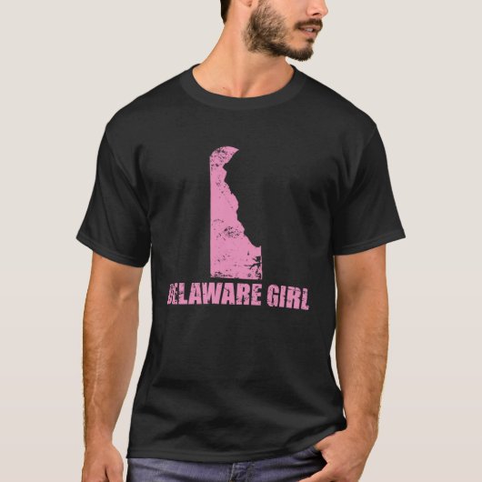 Delaware Girl USA America State T-shirt (Voorkant)