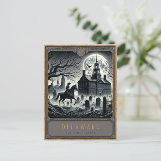 Delaware | Gotische kunst Briefkaart (Staand voorkant)