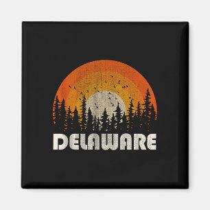 Delaware - grappige natuur vintage wandelen 60s 70 magneet