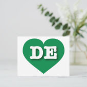 Delaware Green Heart - Ik hou van DE Briefkaart (Staand voorkant)