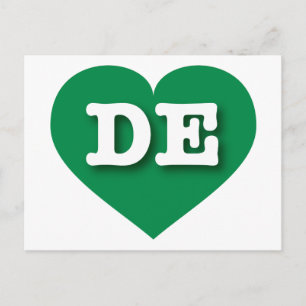 Delaware Green Heart - Ik hou van DE Briefkaart