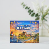 Delaware Greetings Postcard  Briefkaart (Staand voorkant)