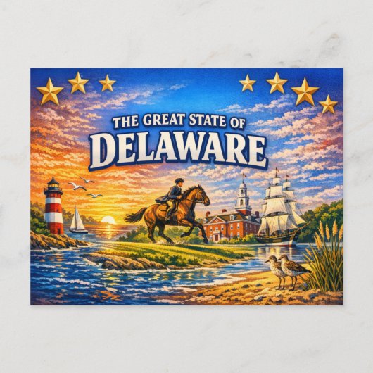 Delaware Greetings Postcard  Briefkaart (Voorkant)