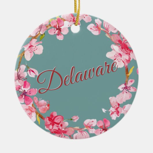 Delaware Hanukkah Keramisch Ornament (Voorkant)