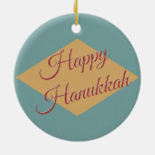 Delaware Hanukkah Keramisch Ornament (Achterkant)