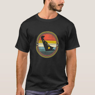 Delaware Hawaii Roots Origine State Map Retro T-shirt