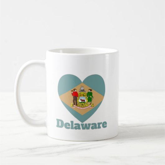 Delaware Heart Flag Koffiemok (Links)