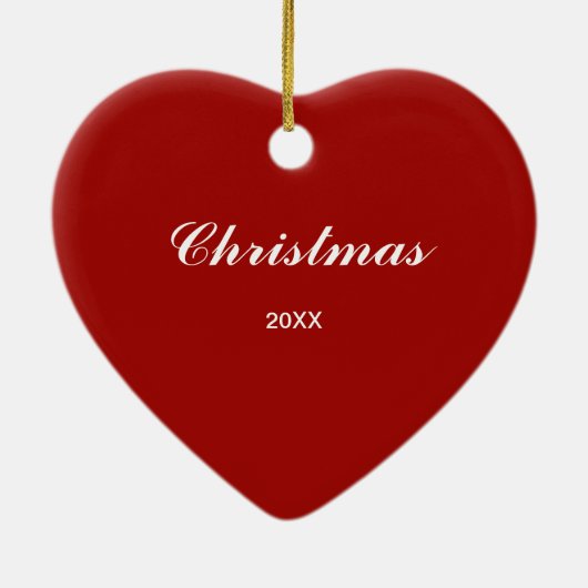 Delaware Heart Map kerstversiering Keramisch Ornament (Achterkant)