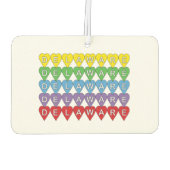 Delaware Hearts kleurrijk Luchtverfrisser (Achterkant)