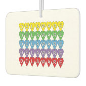 Delaware Hearts kleurrijk Luchtverfrisser (Links)