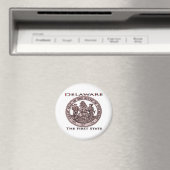 Delaware het eerste staatszegel magneet (Insitu (Vaatwasser))