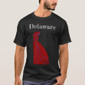 Delaware Highways [Berry Red Design] T-shirt (Voorkant)