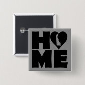 Delaware Home Heart State Button Badge Pin (Voorkant /achterkant)