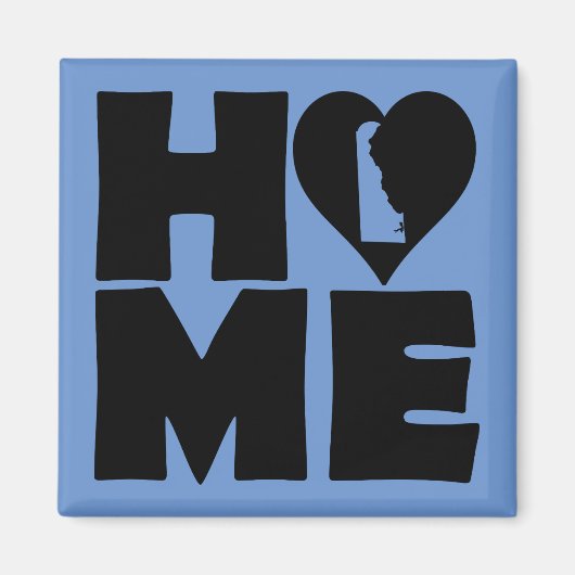 Delaware Home Heart State Fridge Magnet (Voorkant)