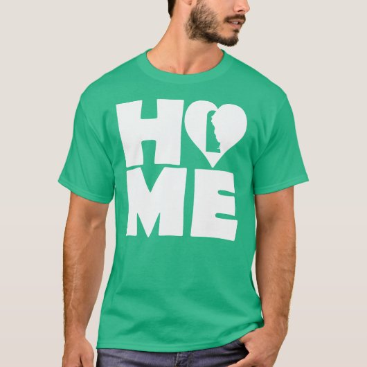 Delaware Home Heart State Tees T-Shirt (Voorkant)