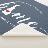 Delaware Home State Persoonlijk Sherpa Deken (3/4)