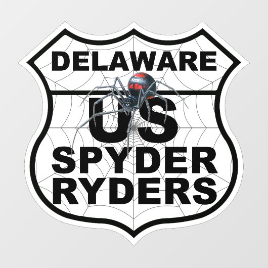 Delaware-hoofdstuk - Decal-hoofdstuklogo Raamsticker (Vel)