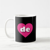 Delaware hot roze hart - Ik hou van de Koffiemok (Links)