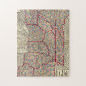 Delaware, Illinois, Indiana en Iowa Legpuzzel (Verticaal)