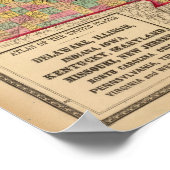 Delaware, Illinois, Indiana, Iowa North Carolina Poster (Hoek)