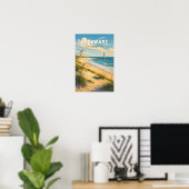 Delaware Illustratie Reis Kunst Vintage Poster (Thuiskantoor)