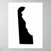 Delaware in zwart-wit poster (Voorkant)
