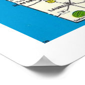 Delaware Kaart 20x28 Poster Afdruk (Hoek)