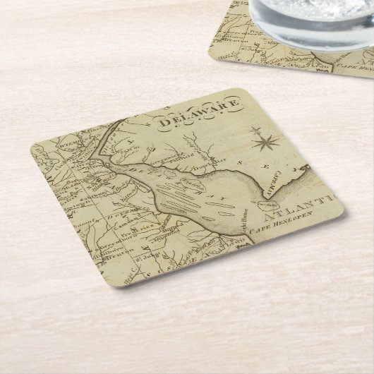 Delaware Kartonnen Onderzetters (Schuin)