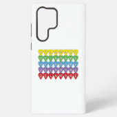 Delaware kleurrijke harten samsung galaxy hoesje (Achterkant)