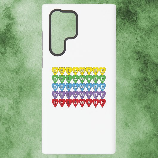 Delaware kleurrijke harten samsung galaxy hoesje