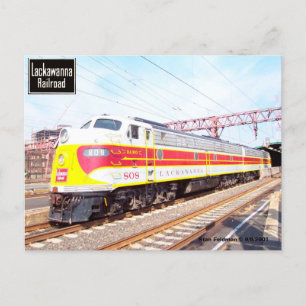 Delaware Lackawant en Westerne locomotief 808 Briefkaart