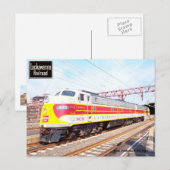 Delaware Lackawant en Westerne locomotief 808 Briefkaart (Voorkant / Achterkant)