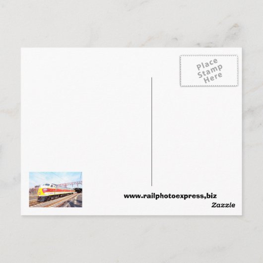 Delaware Lackawant en Westerne locomotief 808 Briefkaart (Achterkant)