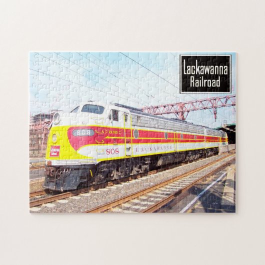 Delaware Lackawant en Westerne locomotief 808 Legpuzzel (Horizontaal)