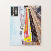 Delaware Lackawant en Westerne locomotief 808 Legpuzzel (Verticaal)