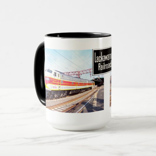 Delaware Lackawant en Westerne locomotief 808 Mok (Voorkant links)