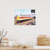 Delaware Lackawant en Westerne locomotief 808 Poster (Keuken)