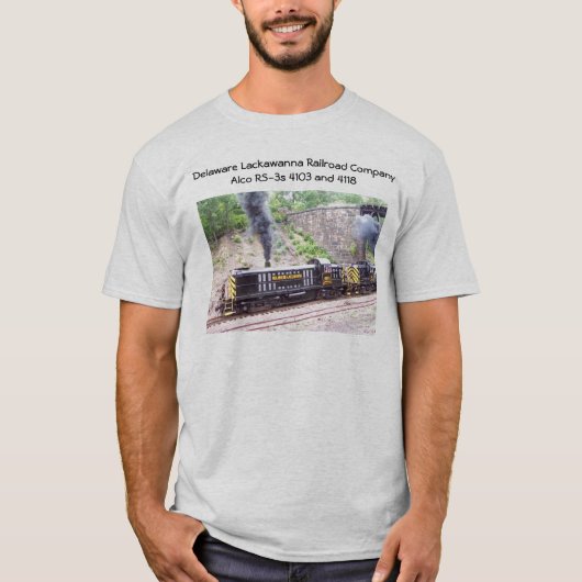 Delaware Lackawant Railroad Company Alco RS-3s T-shirt (Voorkant)