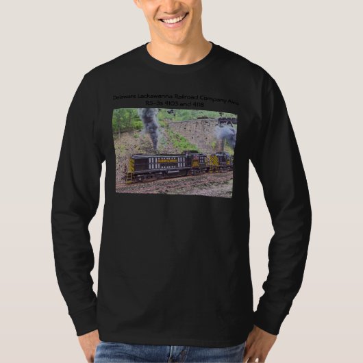 Delaware Lackawant Railroad Company Alco RS-3s T-shirt (Voorkant)