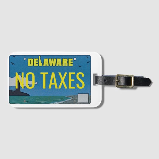Delaware License Bord bagage Bagagelabel (Voorkant (horizontaal))