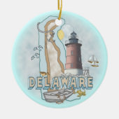 Delaware Lighthouse Keramisch Ornament (Voorkant)